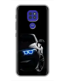 Чохол для Motorola MOTO G9 Play з картинкою «BMW — нічний погляд»