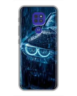 Чохол для Motorola MOTO G9 Play з картинкою «BMW під дощем»