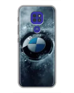Чохол для Motorola MOTO G9 Play з картинкою «Логотип BMW — лід»