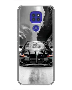 Чохол для Motorola MOTO G9 Play з картинкою «BMW — акварельний дрифт»