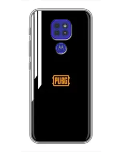 Чехол для Motorola MOTO G9 Play с картинкой «PUBG — вертикальные линии»