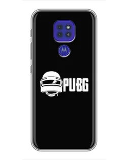 Чехол для Motorola MOTO G9 Play с картинкой «PUBG — классический лого»