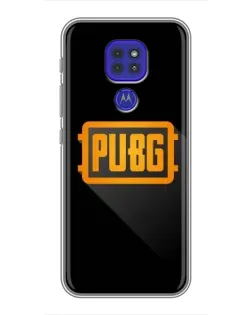 Чехол для Motorola MOTO G9 Play с картинкой «PUBG — рамка лого»