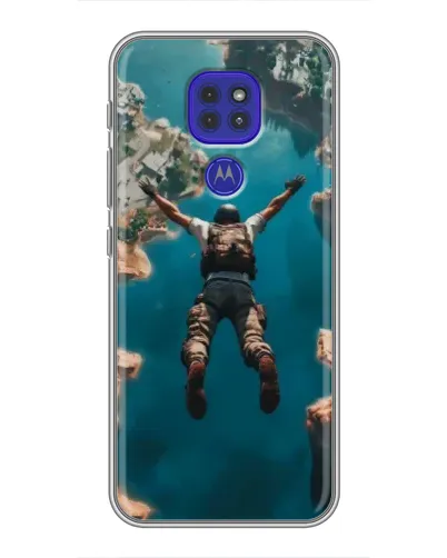 Чехол для Motorola MOTO G9 Play с картинкой «PUBG — свободное падение»