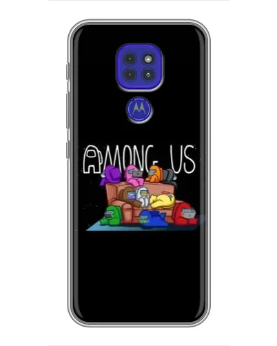Чехол для Motorola MOTO G9 Play с картинкой «Логотип Among Us»