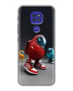 Чехол для Motorola MOTO G9 Play с картинкой «Among Us — 3D стиль»