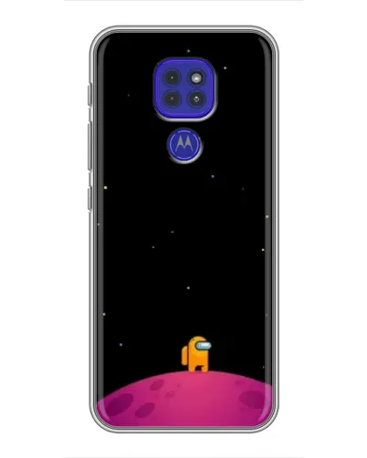 Чехол для Motorola MOTO G9 Play с картинкой «Одинокий герой на планете»