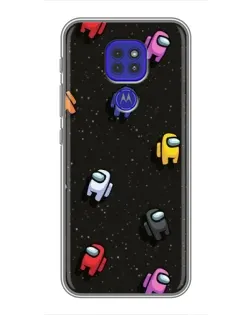 Чехол для Motorola MOTO G9 Play с картинкой «Космический паттерн Among Us»