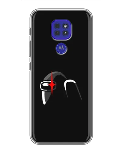 Чехол для Motorola MOTO G9 Play с картинкой «Among Us шлем»