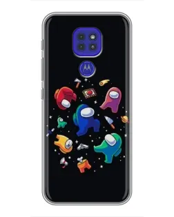 Чехол для Motorola MOTO G9 Play с картинкой «Among Us космос»