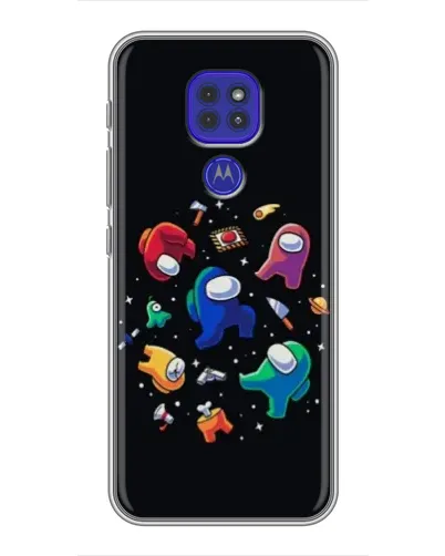 Чехол для Motorola MOTO G9 Play с картинкой «Among Us космос»