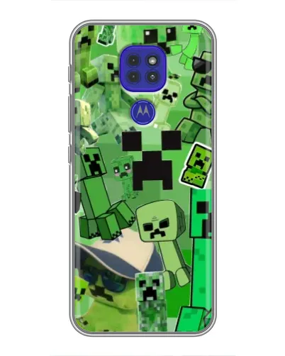 Чехол для Motorola MOTO G9 Play с картинкой «Криперы Minecraft» Чехол для Motorola MOTO G9 Play с картинкой «Криперы Minecraft»