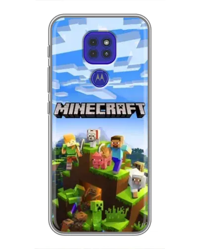 Чехол для Motorola MOTO G9 Play с картинкой «Minecraft классический мир» Чехол для Motorola MOTO G9 Play с картинкой «Minecraft классический мир»