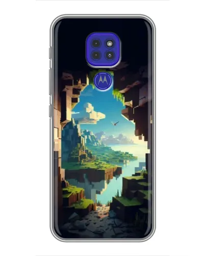 Чехол для Motorola MOTO G9 Play с картинкой «Вид из пещеры» Чехол для Motorola MOTO G9 Play с картинкой «Вид из пещеры»