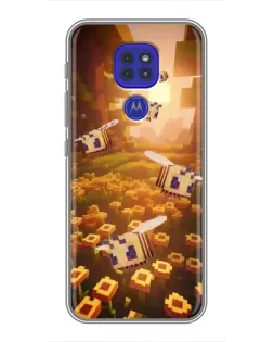Чехол для Motorola MOTO G9 Play с картинкой «Поле подсолнухов»