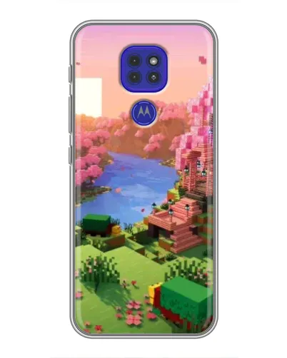 Чехол для Motorola MOTO G9 Play с картинкой «Розовое дерево Minecraft» Чехол для Motorola MOTO G9 Play с картинкой «Розовое дерево Minecraft»