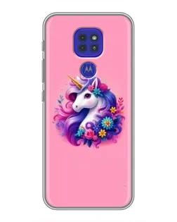 Чехол для Motorola MOTO G9 Play с картинкой «Сказочный единорог»