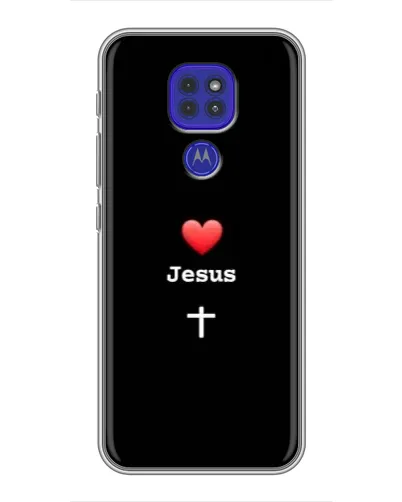 Чохол для Motorola MOTO G9 Play з картинкою «Серце - Jesus» Чохол для Motorola MOTO G9 Play з картинкою «Серце - Jesus»