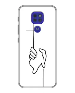 Чехол для Motorola MOTO G9 Play с картинкой «Рука держит»