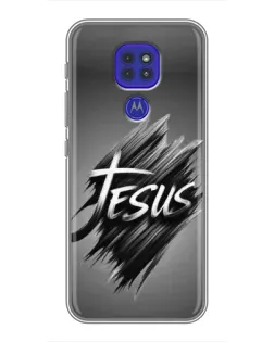Чохол для Motorola MOTO G9 Play з картинкою «Напис Jesus Graffiti»