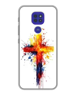 Чохол для Motorola MOTO G9 Play з картинкою «Акварельний хрест»