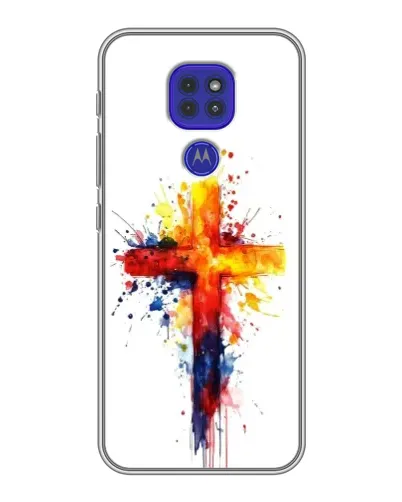 Чохол для Motorola MOTO G9 Play з картинкою «Акварельний хрест» Чохол для Motorola MOTO G9 Play з картинкою «Акварельний хрест»