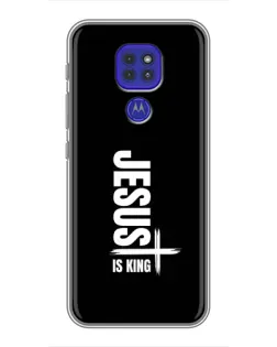 Чохол для Motorola MOTO G9 Play з картинкою «Вертикаль віри Jesus»