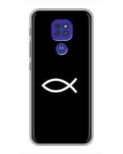 Чохол для Motorola MOTO G9 Play з картинкою «Символ риби Jesus»