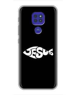 Чохол для Motorola MOTO G9 Play з картинкою «Риба  Jesus»