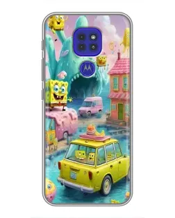 Чехол для Motorola MOTO G9 Play с картинкой «Монстр-трак приключения»