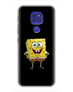 Чехол для Motorola MOTO G9 Play с картинкой «Классический Губка Боб»