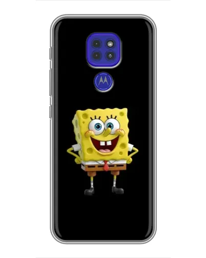 Чехол для Motorola MOTO G9 Play с картинкой «Классический Губка Боб»