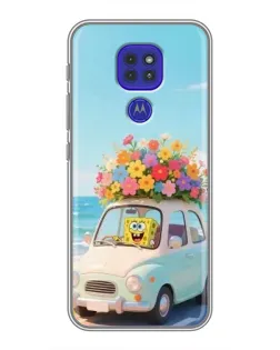 Чехол для Motorola MOTO G9 Play с картинкой «Автомобильное путешествие»
