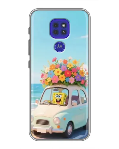 Чехол для Motorola MOTO G9 Play с картинкой «Автомобильное путешествие»