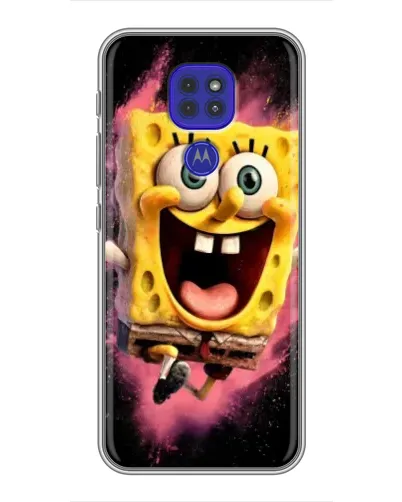 Чехол для Motorola MOTO G9 Play с картинкой «Взрывной Спанч Боб»