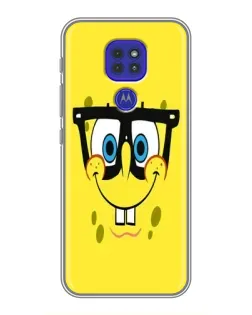 Чохол для Motorola MOTO G9 Play з картинкою «Мінімалістичний Спанч Боб»