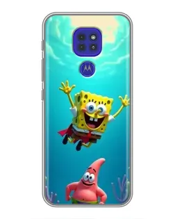 Чохол для Motorola MOTO G9 Play з картинкою «Спанч Боб під водою»