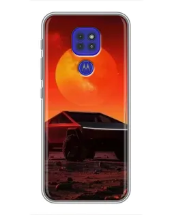 Чехол для Motorola MOTO G9 Play с картинкой «Cybertruck на Марсе» Чехол для Motorola MOTO G9 Play с картинкой «Cybertruck на Марсе»