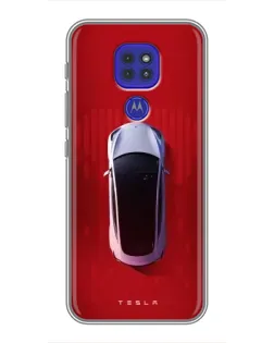 Чехол для Motorola MOTO G9 Play с картинкой «Tesla Top View» Чехол для Motorola MOTO G9 Play с картинкой «Tesla Top View»