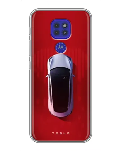 Чехол для Motorola MOTO G9 Play с картинкой «Tesla Top View» Чехол для Motorola MOTO G9 Play с картинкой «Tesla Top View»