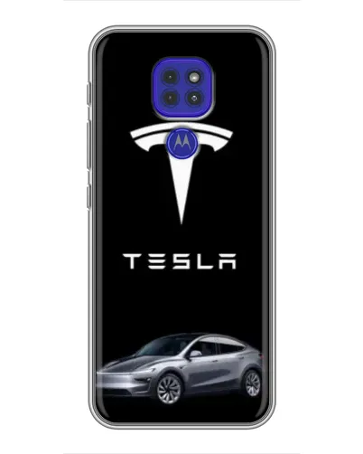 Чехол для Motorola MOTO G9 Play с картинкой «Tesla Model Y» Чехол для Motorola MOTO G9 Play с картинкой «Tesla Model Y»