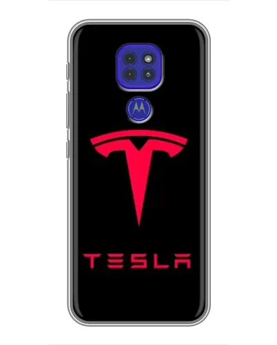 Чехол для Motorola MOTO G9 Play с картинкой «Tesla Red Logo» Чехол для Motorola MOTO G9 Play с картинкой «Tesla Red Logo»