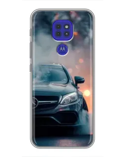Чехол для Motorola MOTO G9 Play с картинкой «Mercedes — ночной город» Чехол для Motorola MOTO G9 Play с картинкой «Mercedes — ночной город»