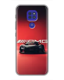 Чехол для Motorola MOTO G9 Play с картинкой «Mercedes AMG — красная линия»