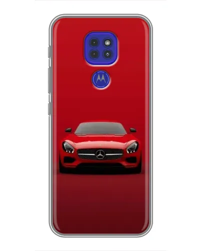 Чехол для Motorola MOTO G9 Play с картинкой «Красный Mercedes AMG»