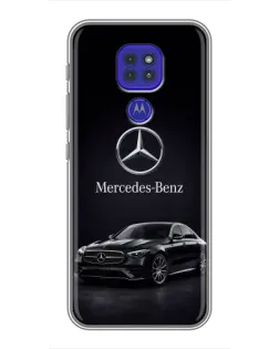 Чехол для Motorola MOTO G9 Play с картинкой «Mercedes — решетка радиатора»