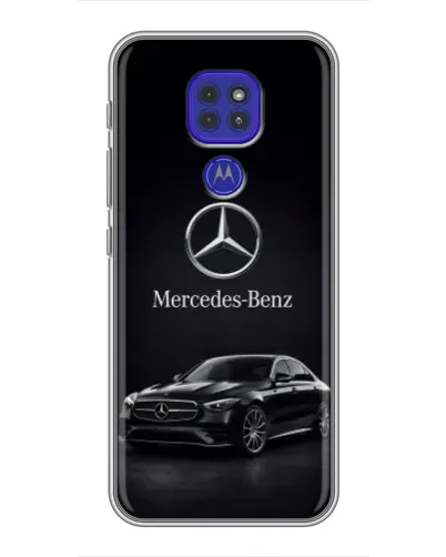 Чехол для Motorola MOTO G9 Play с картинкой «Mercedes — решетка радиатора»