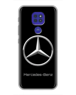Чехол для Motorola MOTO G9 Play с картинкой «Mercedes Silver Logo»