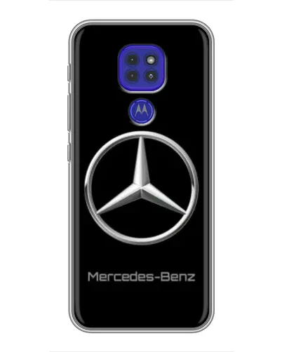 Чехол для Motorola MOTO G9 Play с картинкой «Mercedes Silver Logo»