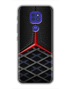 Чехол для Motorola MOTO G9 Play с картинкой «Mercedes Carbon Grid»